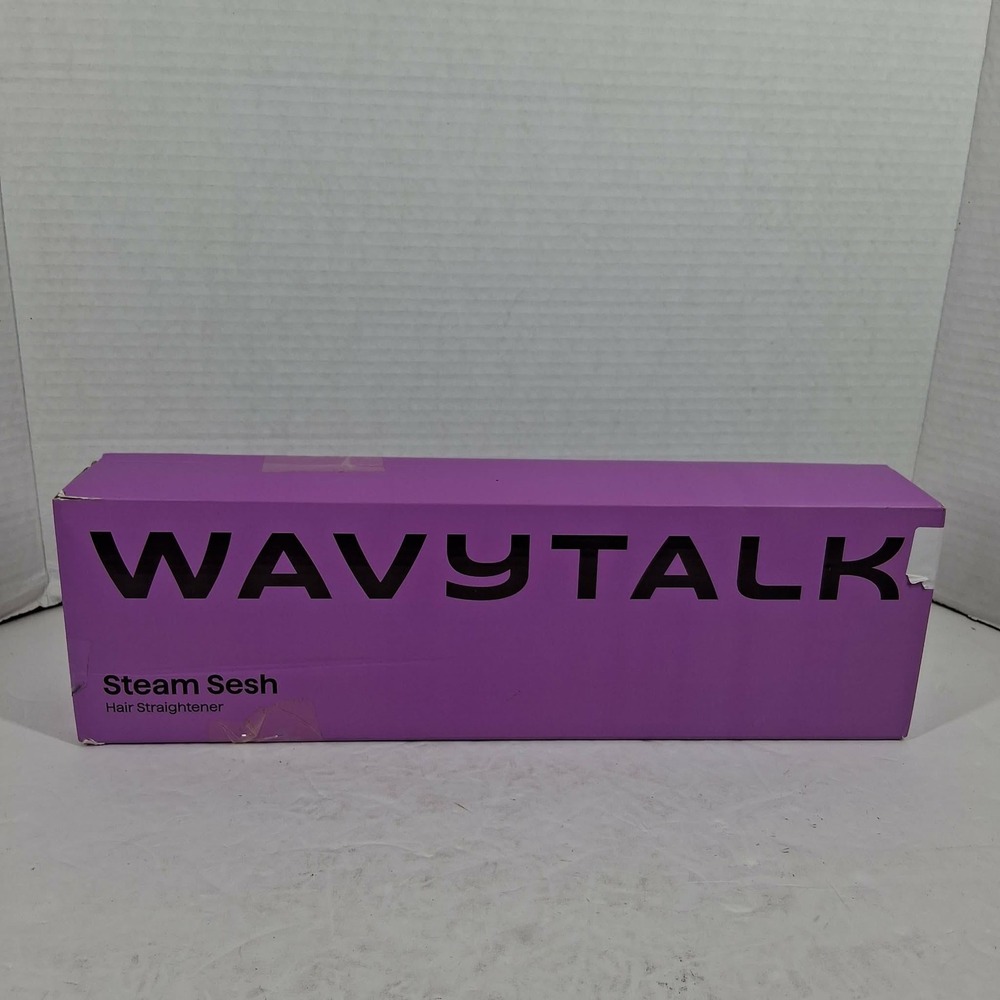 Wavytalk Steam Sesh Hair Straightener Pink Model S228 Steam Flat Iron NIB‎